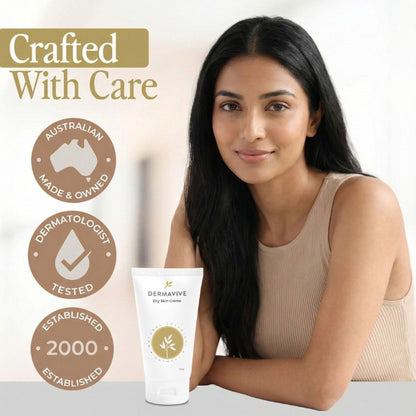 Dermavive Dry Skin Face Cream With Natural Colloidal Oatmeal, Jojoba Oil & Vitamin E