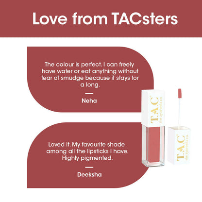TAC - The Ayurveda Co. Liquid Matte Brown Bae Lipstick