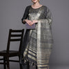 Indyancart IE Yoke Design Round Neck Three-Quarter Sleeves Empire Kurta Set