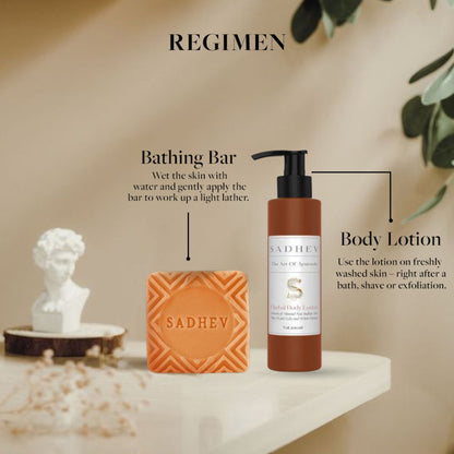 Sadhev Anti Wrinkle Bathing Bar - Orange & Cinnamon
