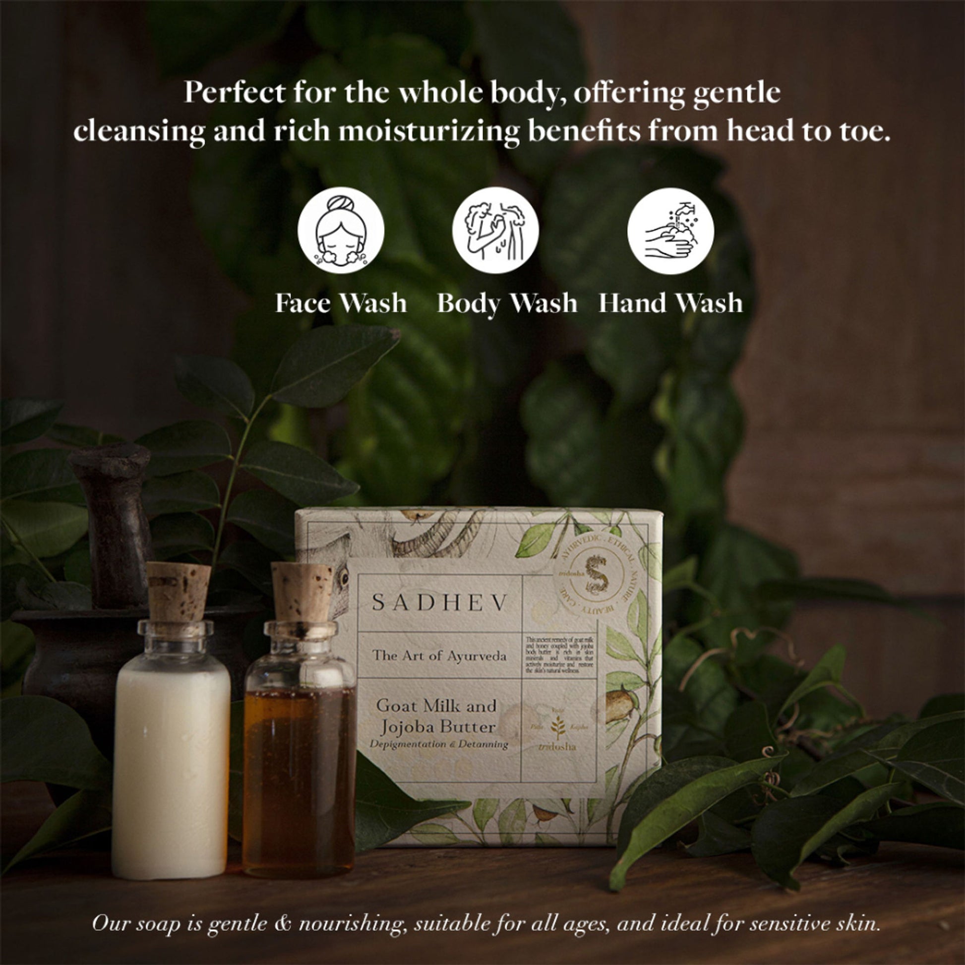Sadhev Goat Milk & Honey Bathing Bar