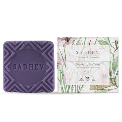 Sadhev Depigmentation & Detanning Bathing Bar - Sandal & Saffron