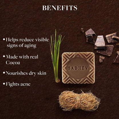 Sadhev Nourishing & Moisturising Bathing Bar - Vetiver & Chocolate