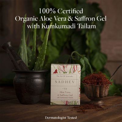 SADHEV Aloe Vera Gel With Saffron And Kumkumadi Thailam