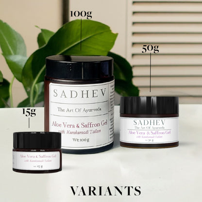 SADHEV Aloe Vera Gel With Saffron And Kumkumadi Thailam