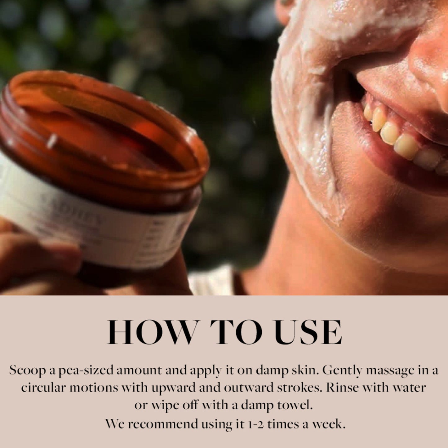 SADHEV Ayurvedic Face Scrub With Sugarcane, Apple & Lemon