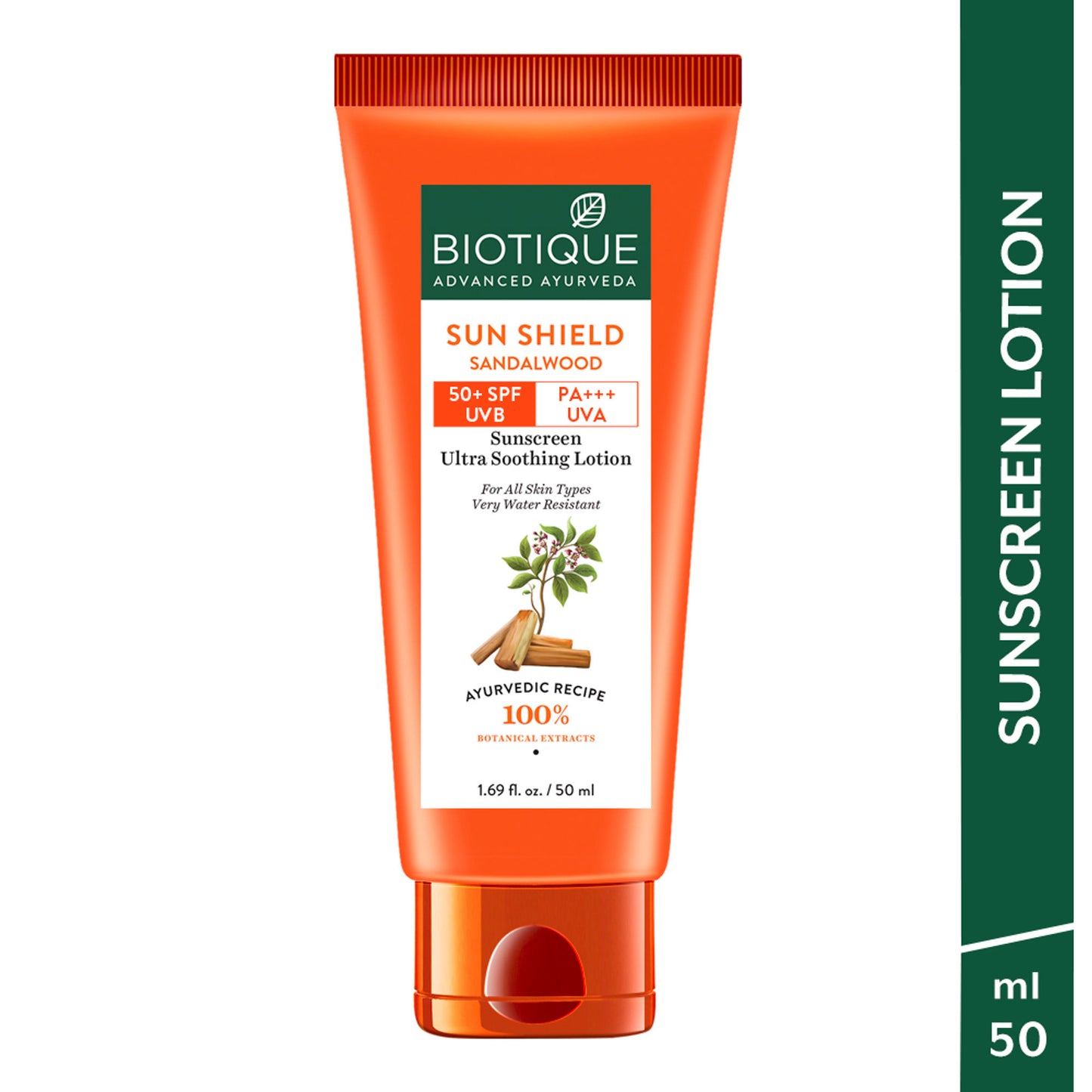 Biotique Bio Sun Shield Sandalwood Ultra Protective Face Lotion SPF 50+ Sunscreen