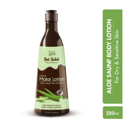 Nat Habit Aloe Sauf Sun Protect Fresh Malai Lotion