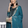 Dhiyona VA Women's Yoke Design Regular Kurta with Trousers & With Dupatta