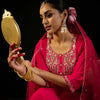 Dhiyona IE Floral Embroidered Sequinned Straight Kurta & Trousers With Dupatta