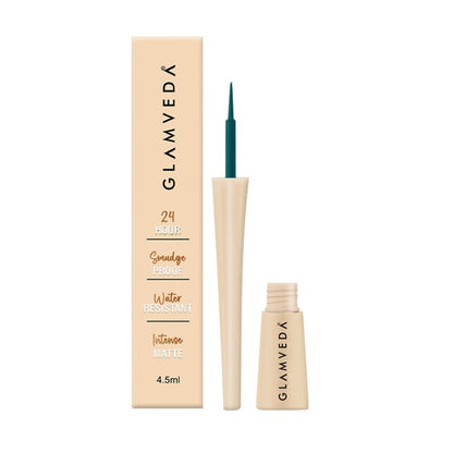 Glamveda Super Matte Liquid Intense Eyeliner - Teal Green