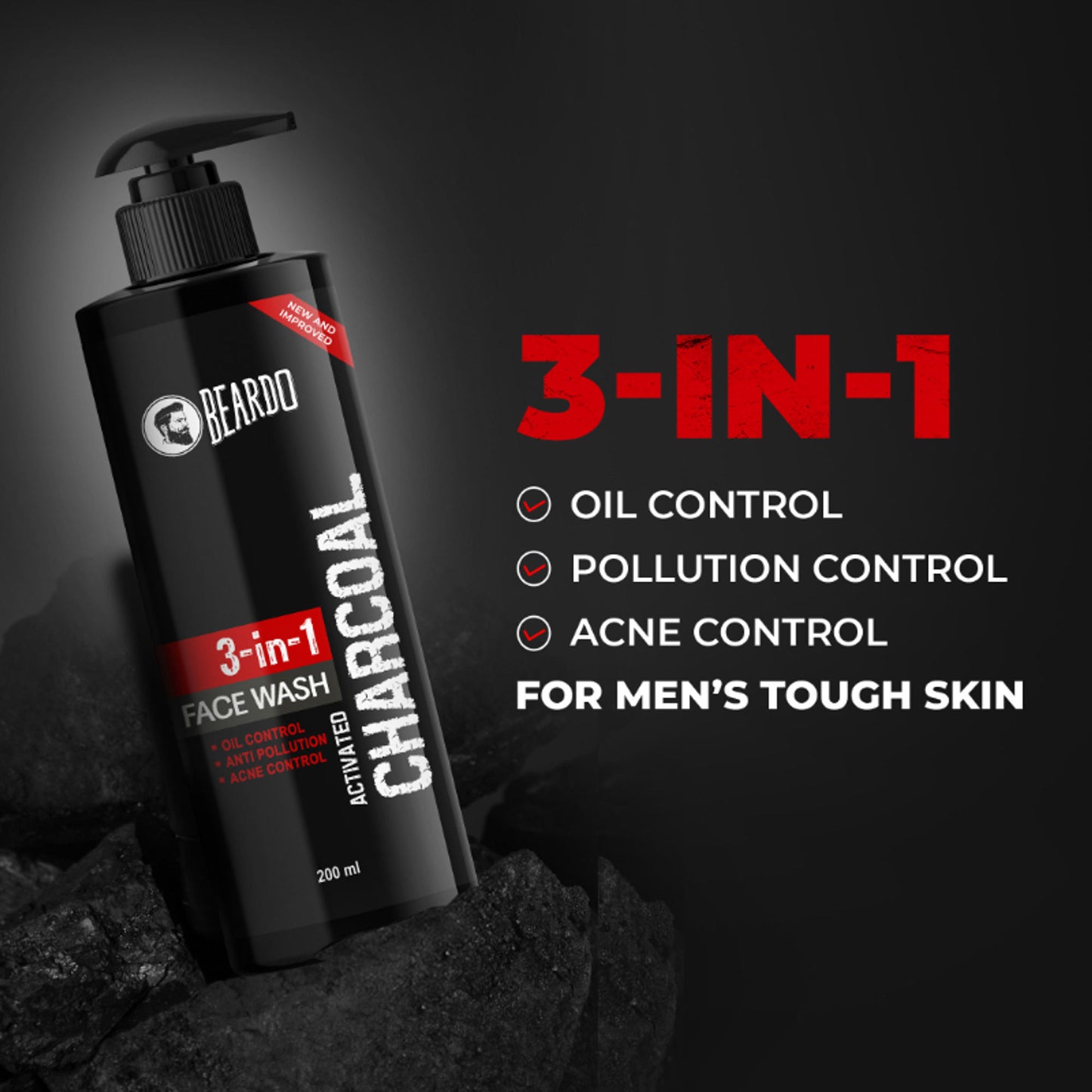 Beardo Activated Charcoal Facewash