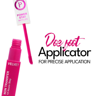 PERPAA Power Stay Waterproof Liquid Matte Lipstick - Pink