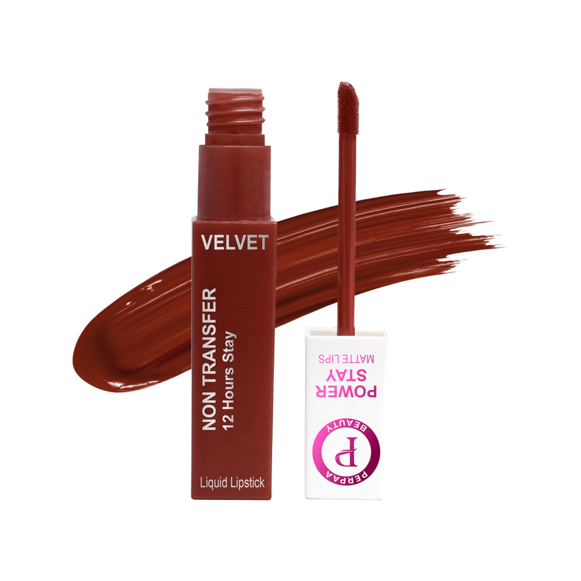 PERPAA Power Stay Waterproof Liquid Matte Lipstick - Brown