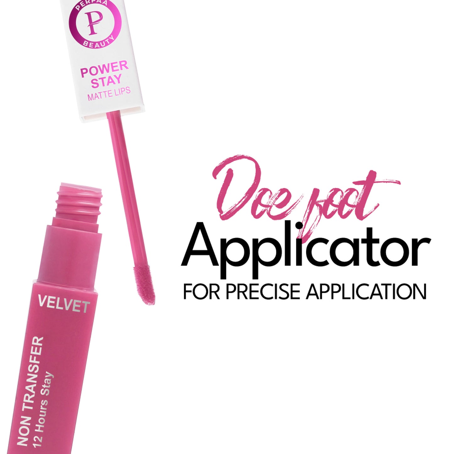 PERPAA Power Stay Waterproof Liquid Matte Lipstick - Mauve