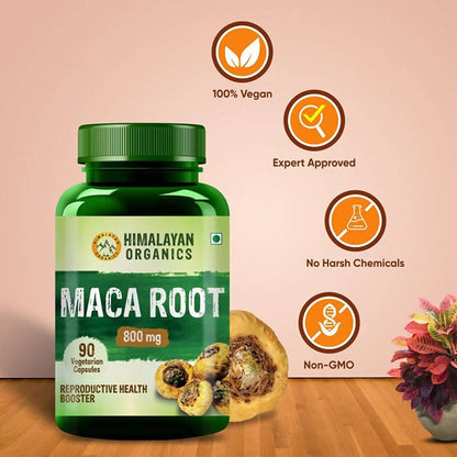 Himalayan Organics Maca Root 800 mg Vegetarian Capsules