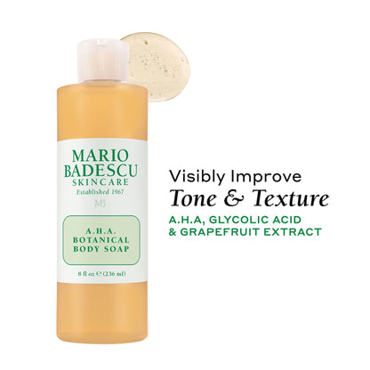 Mario Badescu Exfoliating and Brightening A.H.A Botanical Body Wash with Glycolic Acid