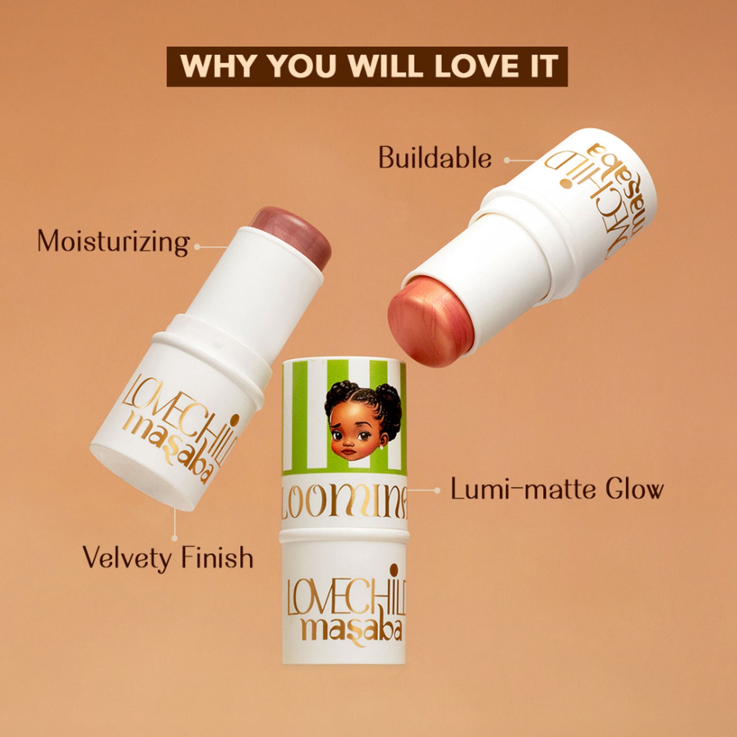 LoveChild Masaba Mini Masaba Bloominator Stick - Chuckle