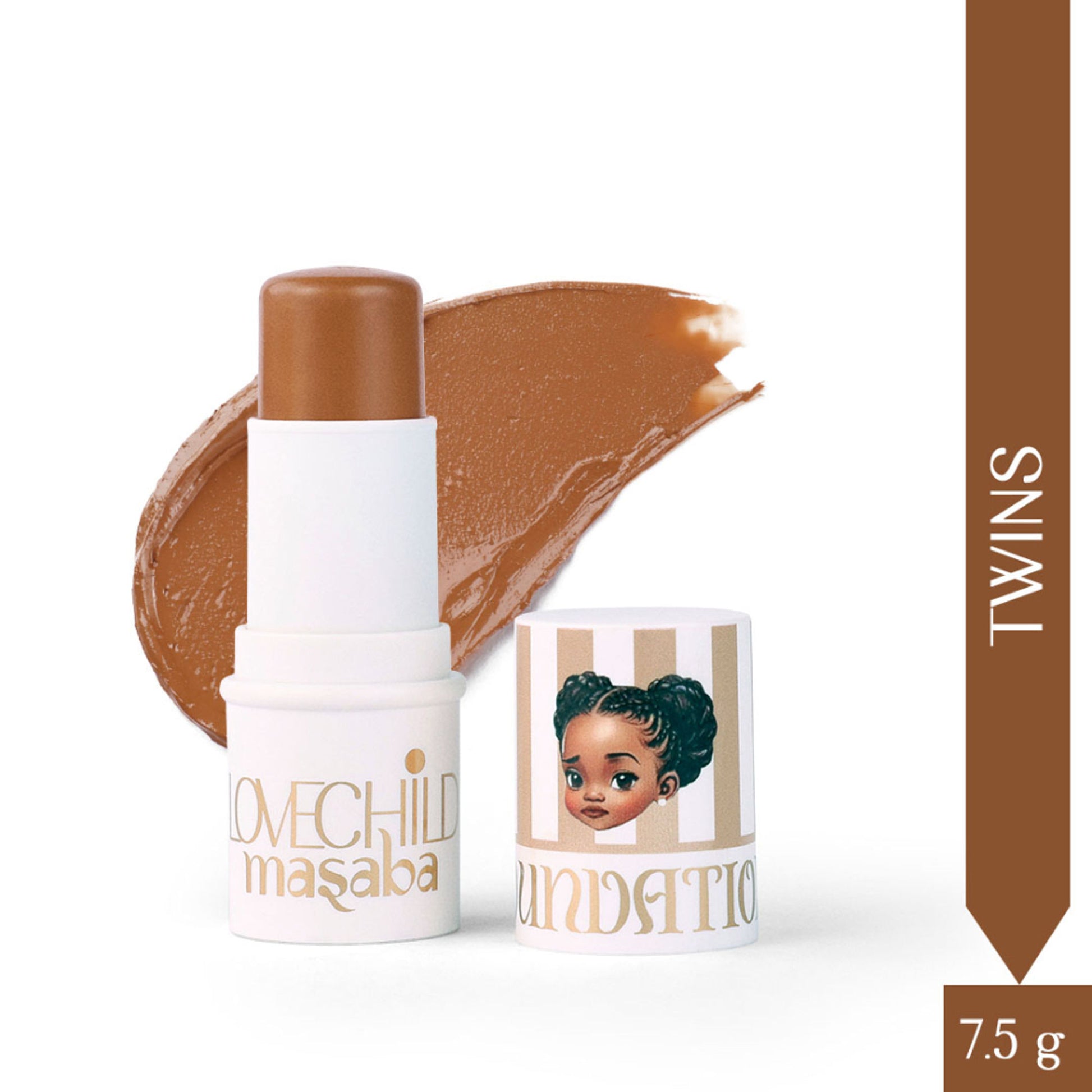 LoveChild Masaba Mini Masaba Foundation Stick - Twins