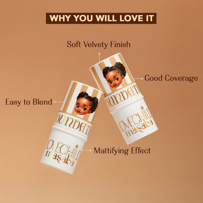LoveChild Masaba Mini Masaba Foundation Stick - Cookie Cry