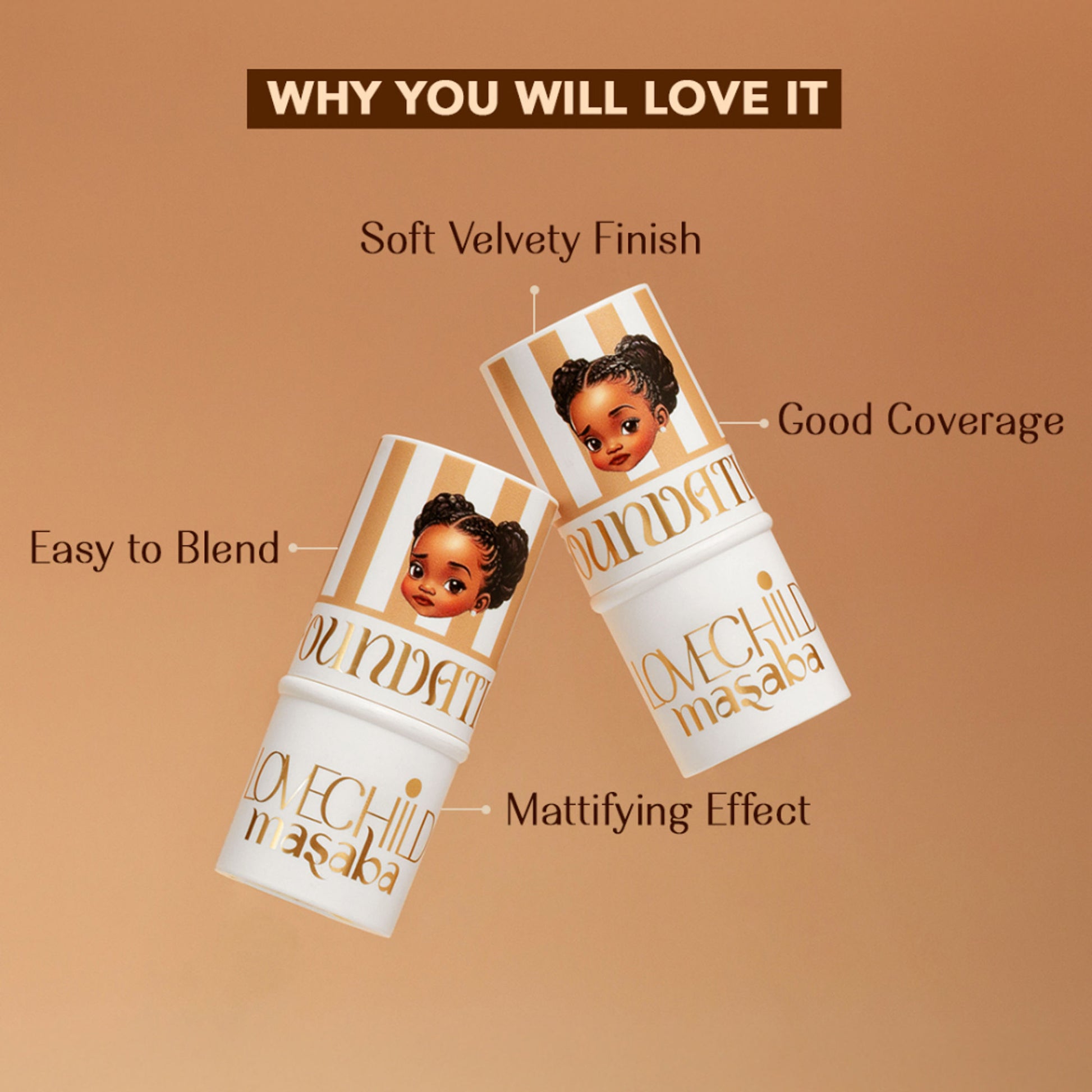 LoveChild Masaba Mini Masaba Foundation Stick - Bae-B