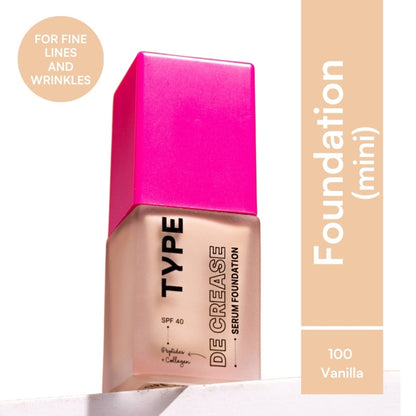TYPE Beauty De Crease Foundation - 100 Vanilla