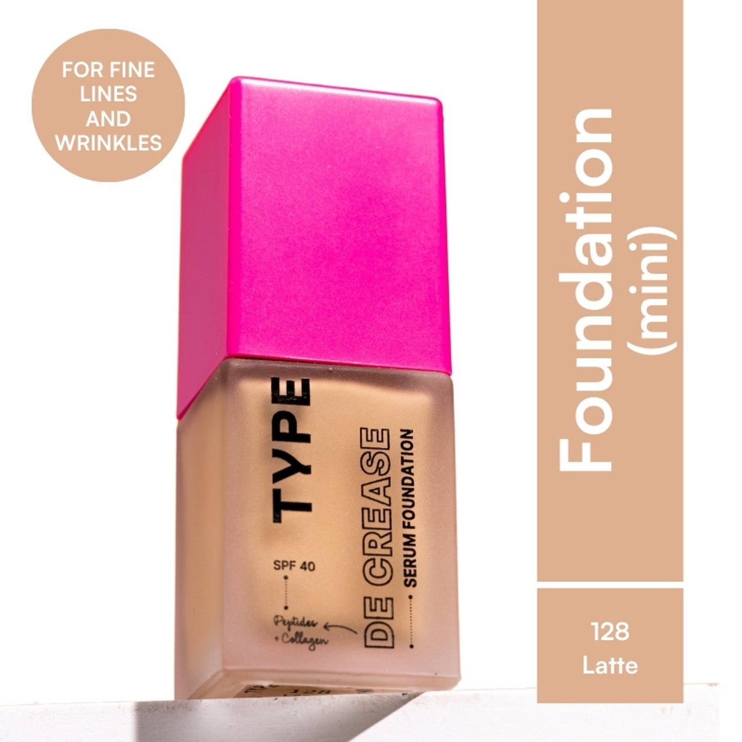 TYPE Beauty De Crease Foundation - 128 Latte