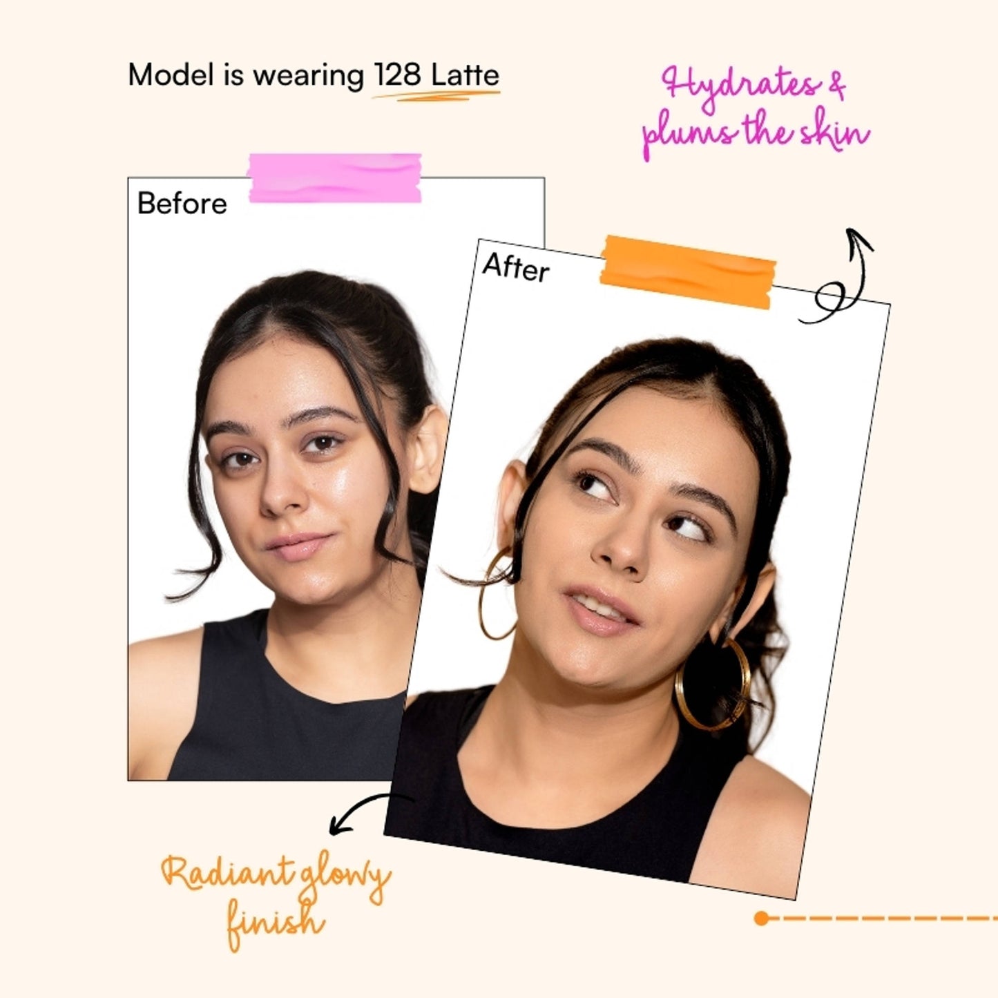 TYPE Beauty De Crease Foundation - 128 Latte