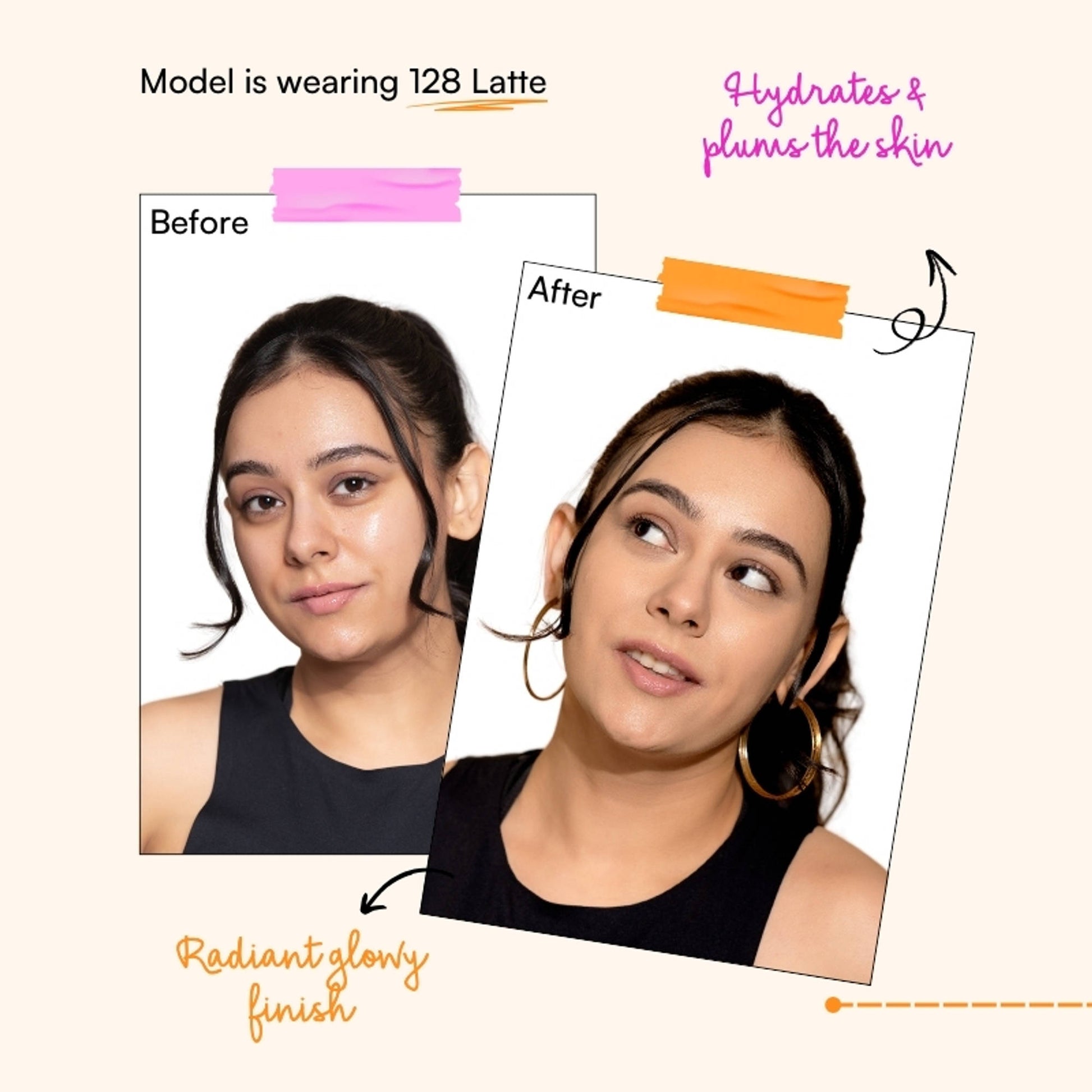 TYPE Beauty De Crease Foundation - 128 Latte