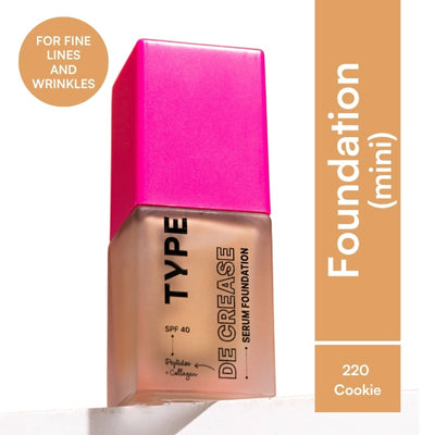TYPE Beauty De Crease Foundation - 220 Cookie