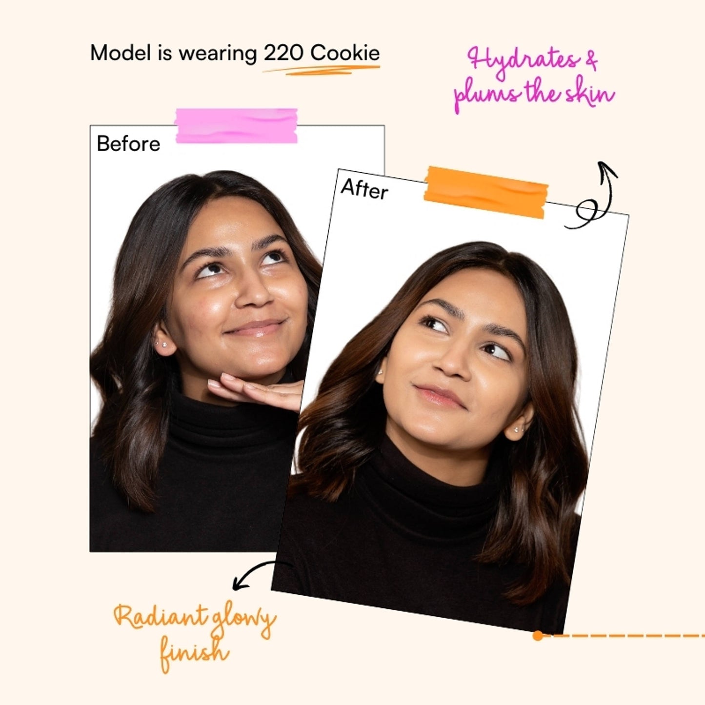 TYPE Beauty De Crease Foundation - 220 Cookie