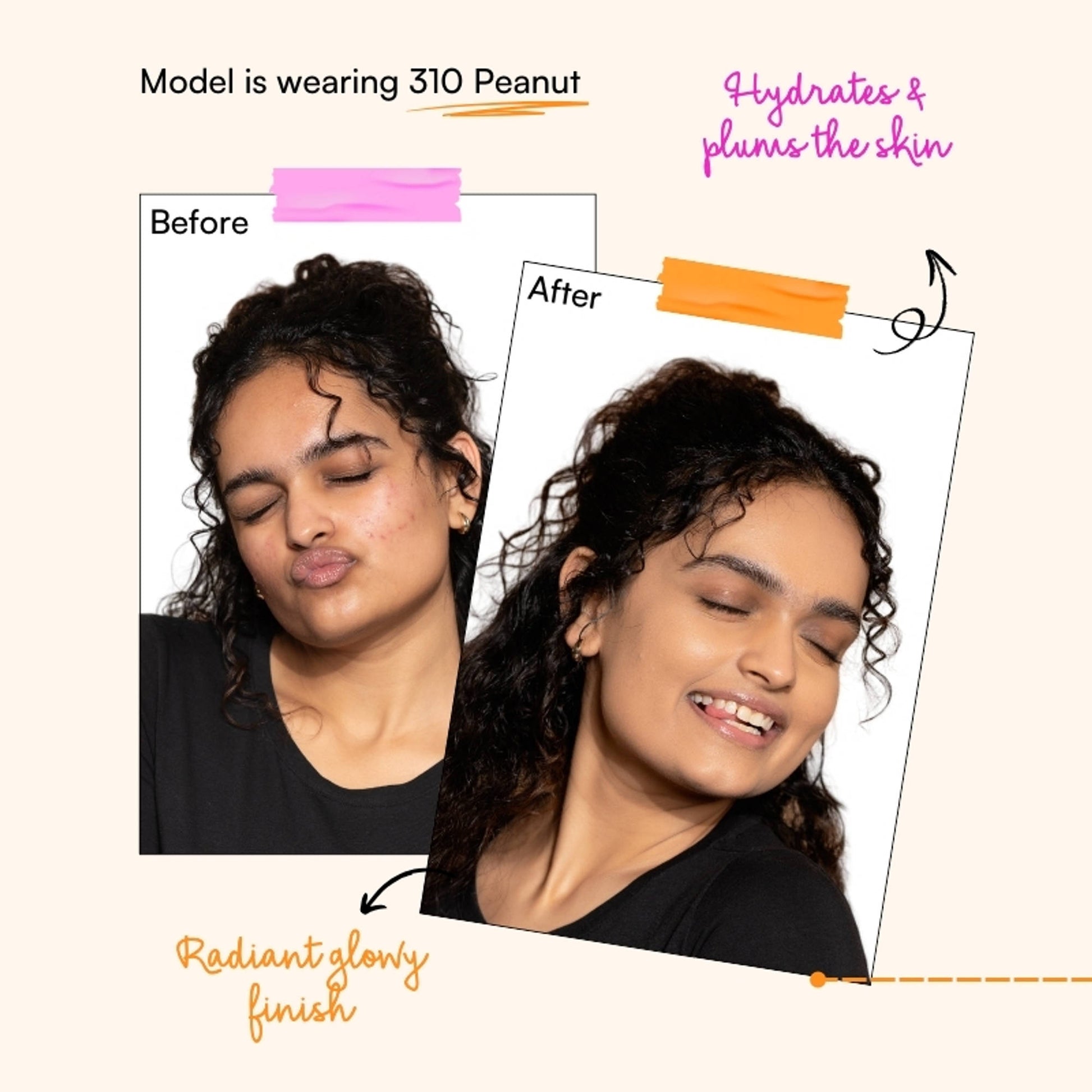 TYPE Beauty De Crease Foundation - 310 Peanut