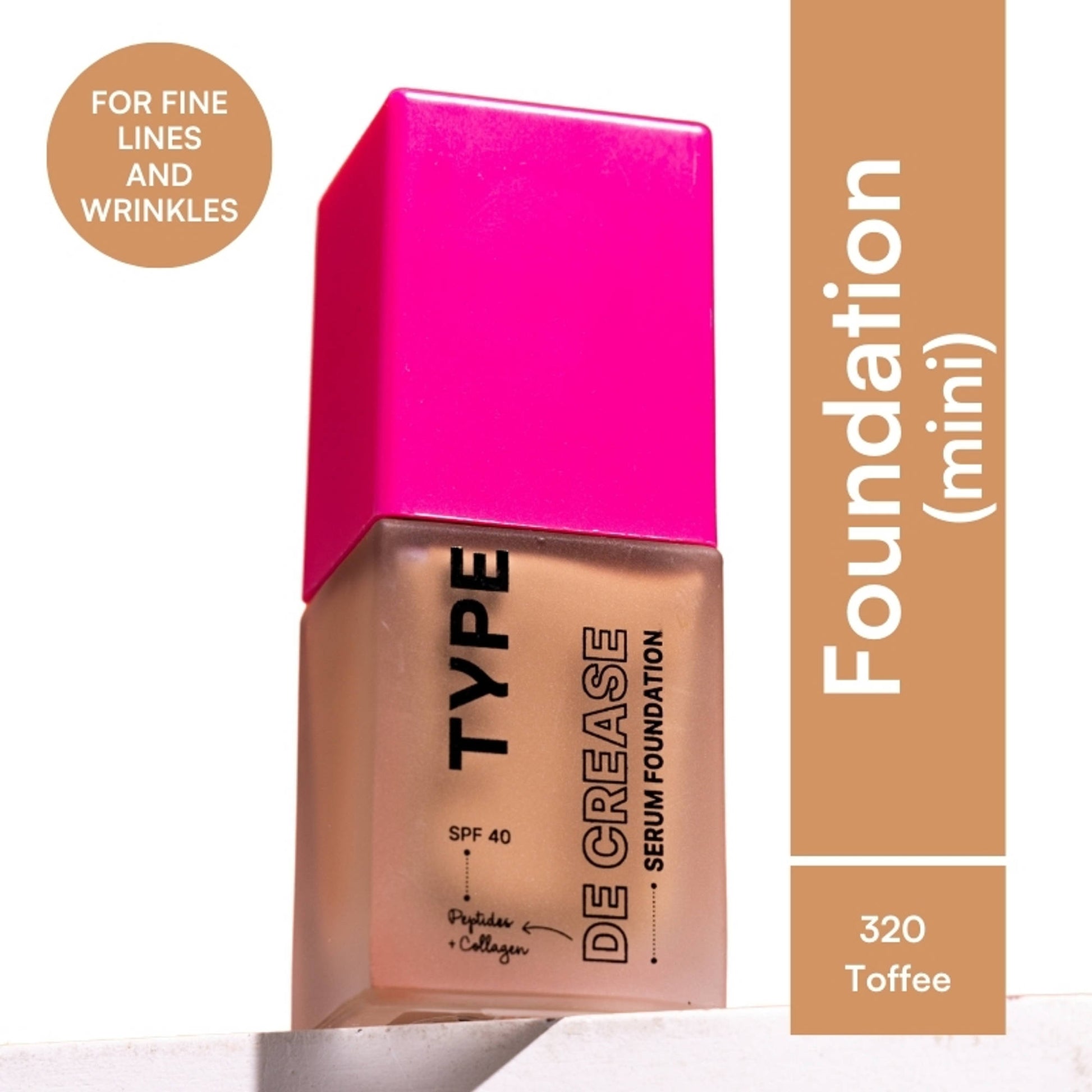 TYPE Beauty De Crease Foundation - 320 Toffee