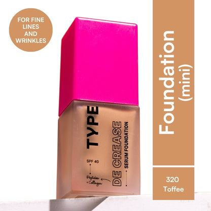 TYPE Beauty De Crease Foundation - 320 Toffee