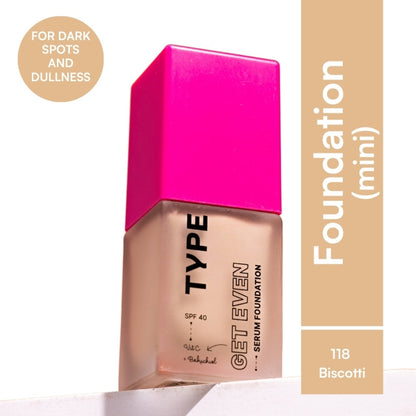 TYPE Beauty Get Even Foundation - 118 Biscotti