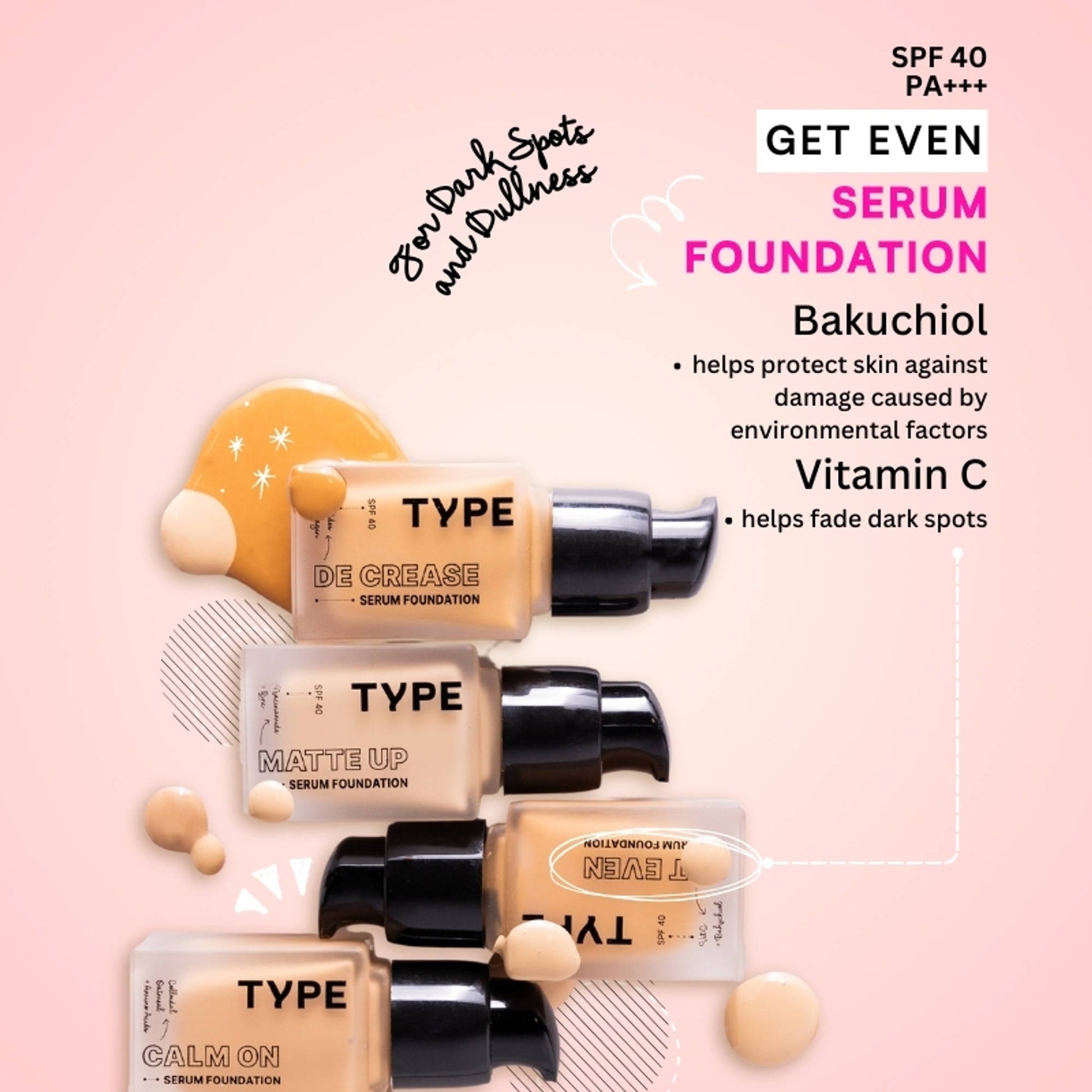 TYPE Beauty Get Even Foundation - 128 Latte