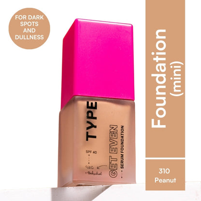TYPE Beauty Get Even Foundation - 310 Peanut