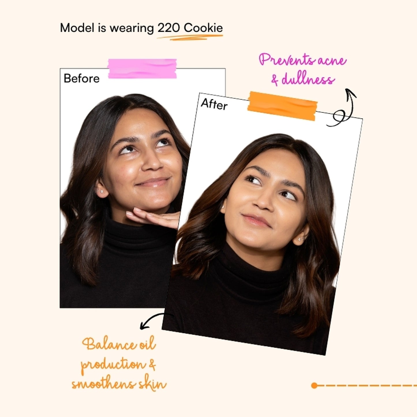 TYPE Beauty Matte Up Foundation - 220 Cookie