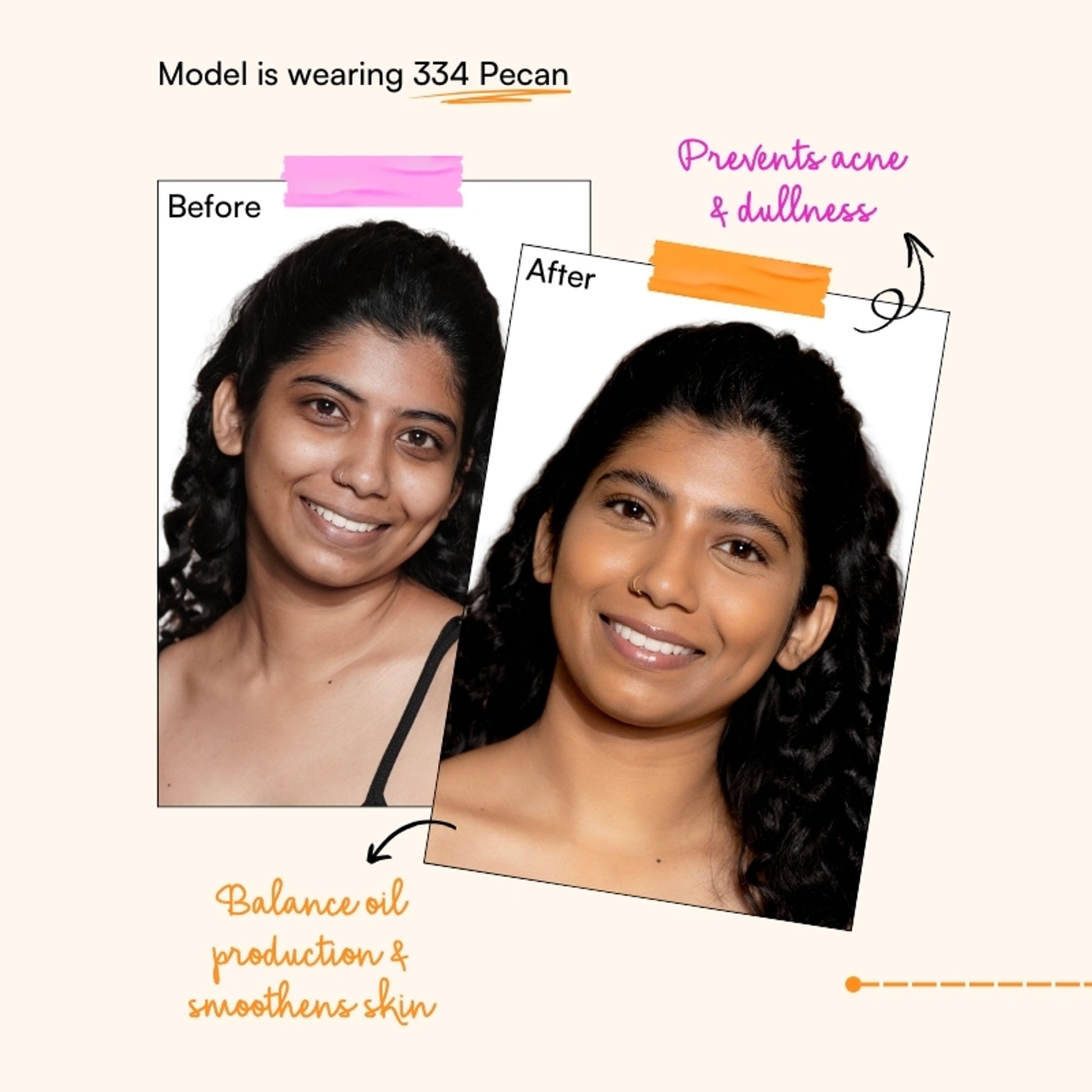 TYPE Beauty Matte Up Foundation - 334 Pecan