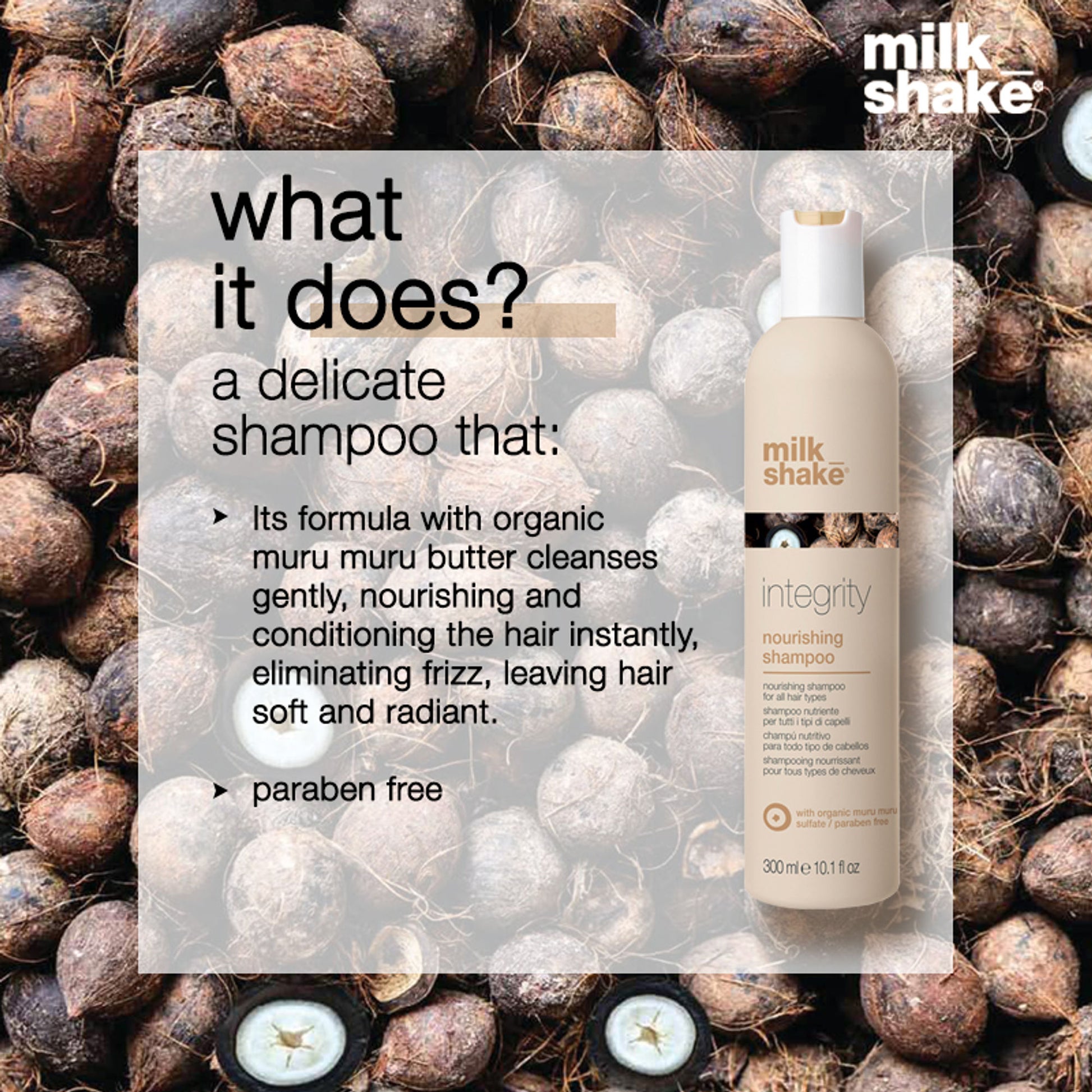 Milkshake Integrity Nourishing Shampoo For Damaged & Chemically Treated Hair