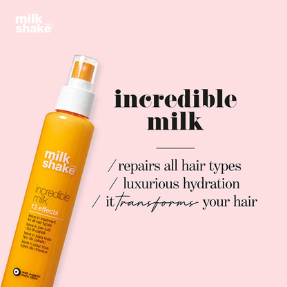 Milkshake Incredible Milk 12 Effects, Leave-In Conditioner With 12 Benefits For All Hair Types