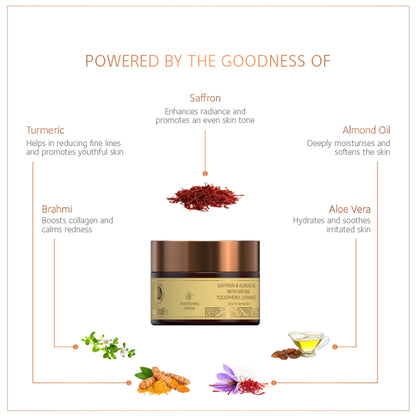 SoulTree Nourishing Cream - Saffron & Almond Oil with Natural Vitamin E