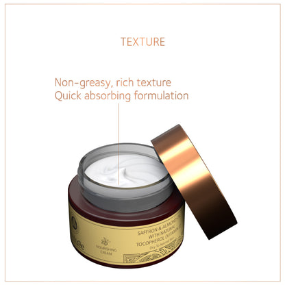 SoulTree Nourishing Cream - Saffron & Almond Oil with Natural Vitamin E