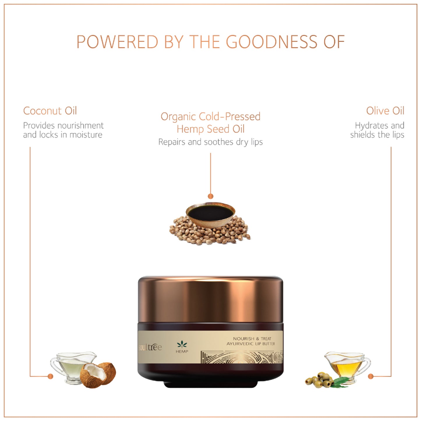 SoulTree Hemp Nourish & Treat Ayurvedic Lip Butter