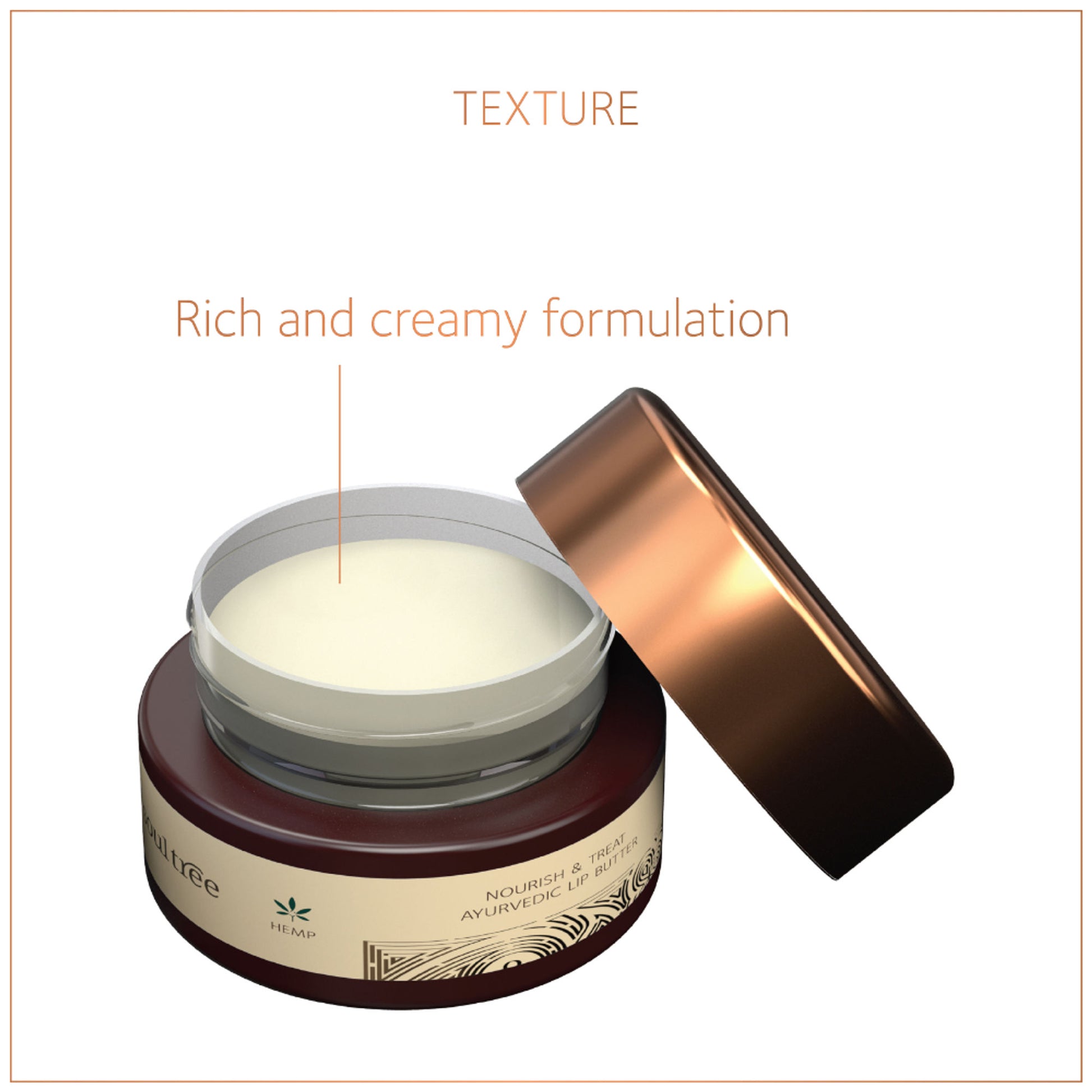 SoulTree Hemp Nourish & Treat Ayurvedic Lip Butter