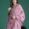 Dhiyona IE Floral Embroidered Thread Work Kurta with Trousers & With Dupatta