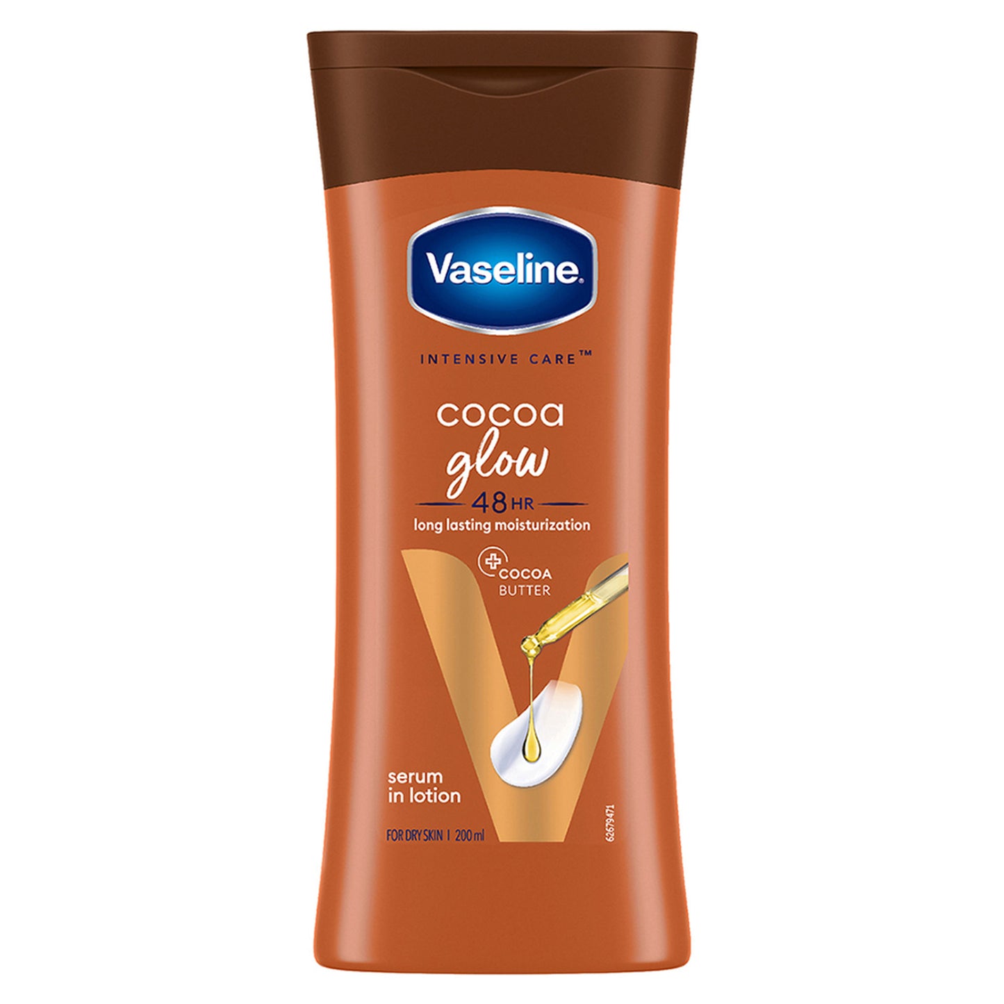 Vaseline Cocoa Glow Serum In Lotion, 600 ml , 100% Pure Cocoa & Shea Butter for Glowing & Soft Skin