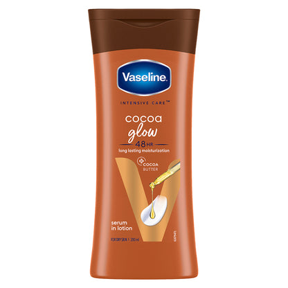 Vaseline Cocoa Glow Serum In Lotion, 600 ml , 100% Pure Cocoa & Shea Butter for Glowing & Soft Skin