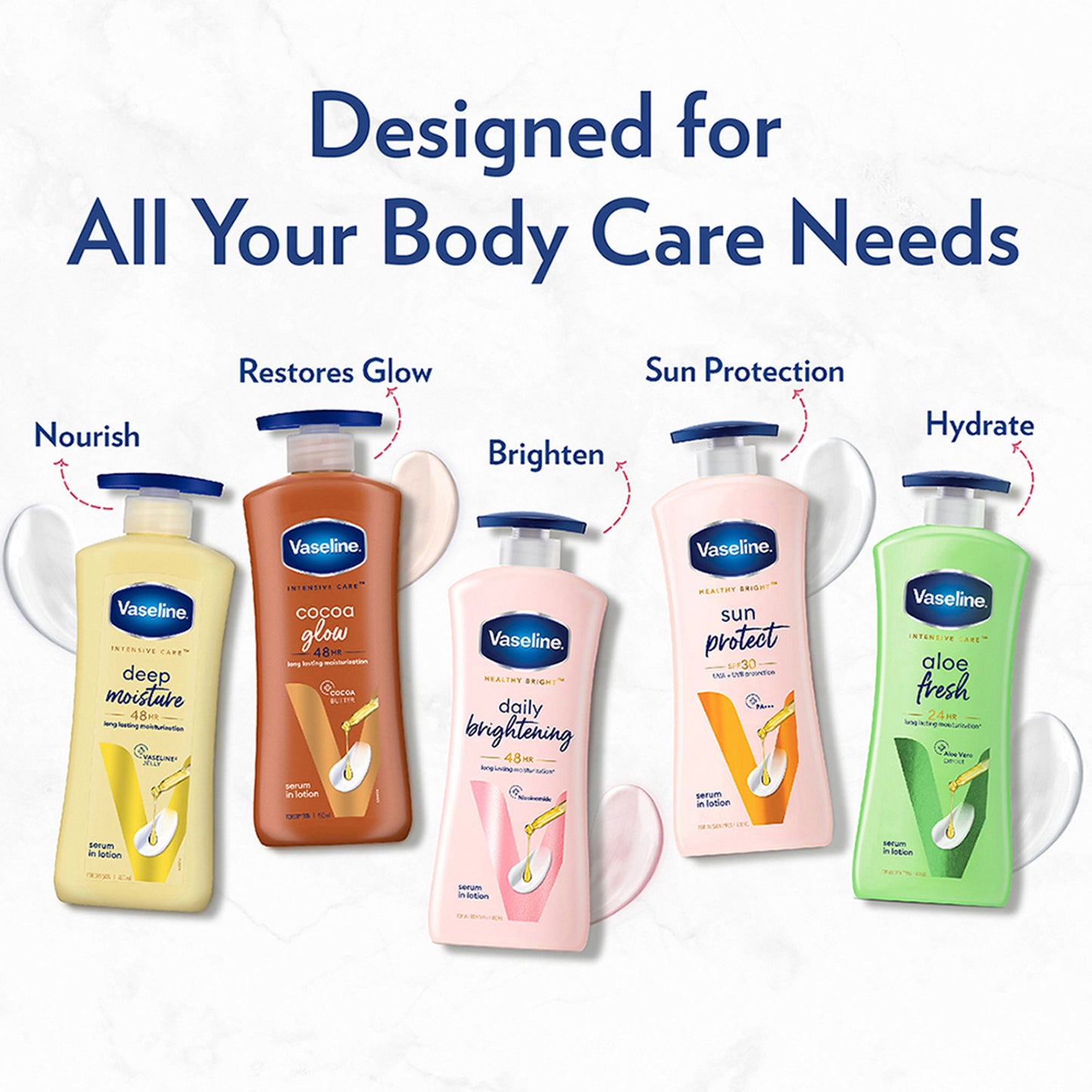 Vaseline Cocoa Glow Serum In Lotion, 600 ml , 100% Pure Cocoa & Shea Butter for Glowing & Soft Skin