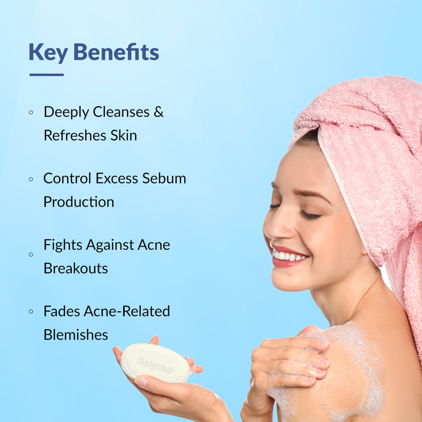 Fixderma Salyzap Soap with Salicylic Acid, Tea Tree Oil & Vitamin-E